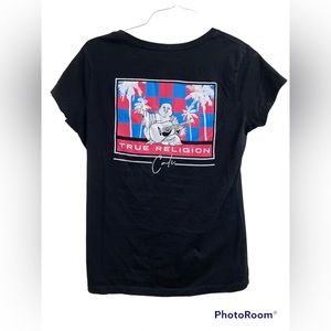 True Religion Women’s Black V Tee